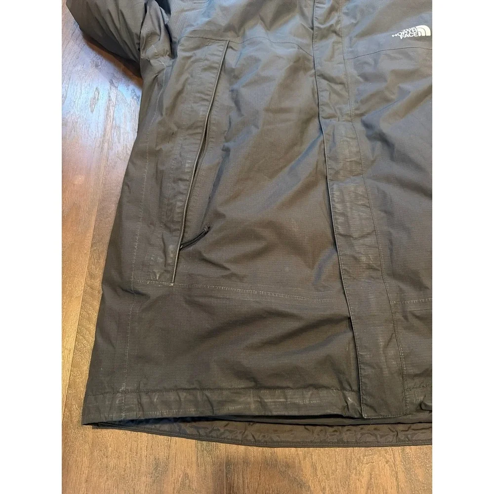 The North Face Gore-Tex Men's XL Black Hooded Waterproof Jacket Shell Coat